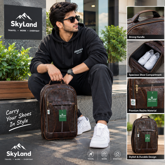 Skyland Leather Backpack Travling Bags