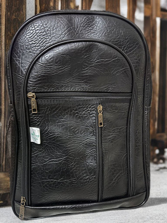 Skyland Leather Backpack Bag Black