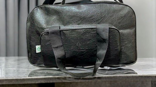 Skyland Duffle Black leather Bag